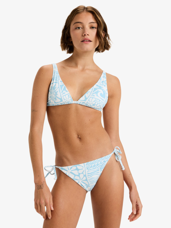 0 Flowers Wave Bikini Ts - Bas de bikini pour Femme Bleu ERJX405123 Roxy