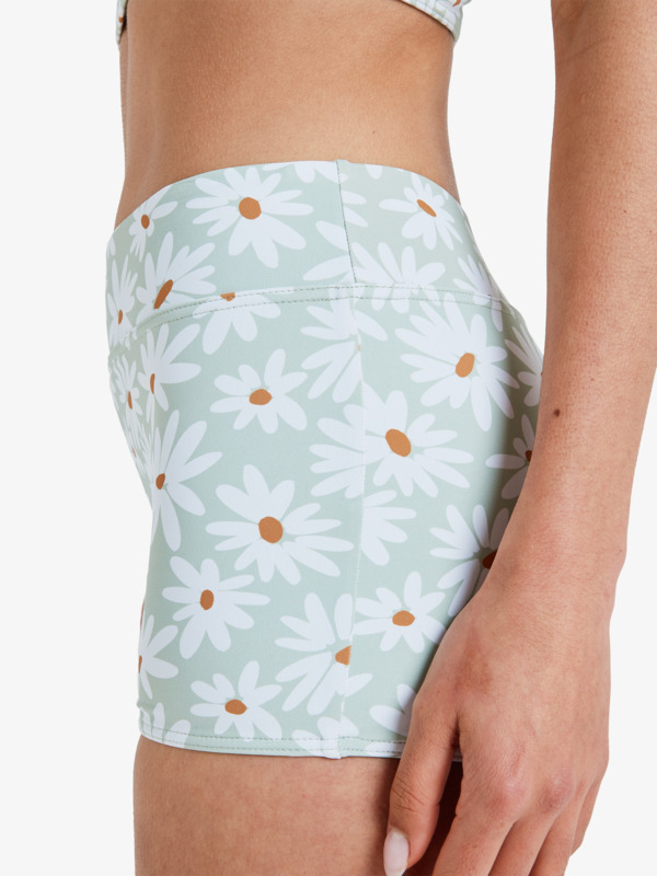 3 Dream Floral High Waist - Shorty Bikini Bottoms for Women Green ERJX405161 Roxy