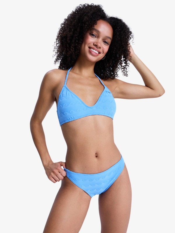 3 Paradise Wave - Bikinihose mit klassischer Bedeckung für Frauen Blau ERJX405174 Roxy