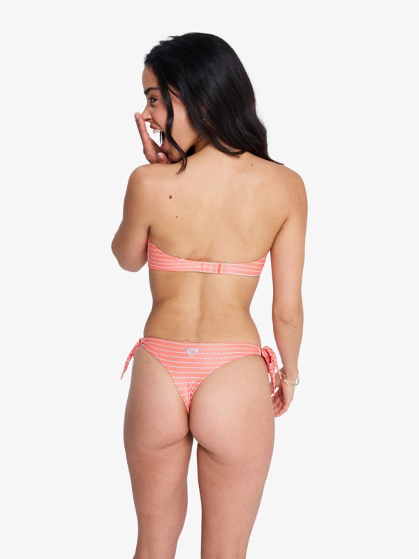 3 Wavy Baby - Tie Side Bikini Bottoms for Women Pink ERJX405178 Roxy