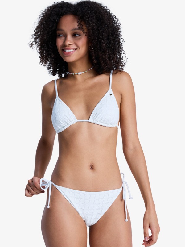0 Roxy Island - Bikinihose zum Binden an der Seite f&uuml;r Frauen Weiss ERJX405199 Roxy