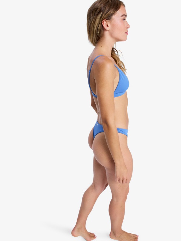 1 Solid Essentials - Bas de bikini échancré pour Femme Bleu ERJX405207 Roxy