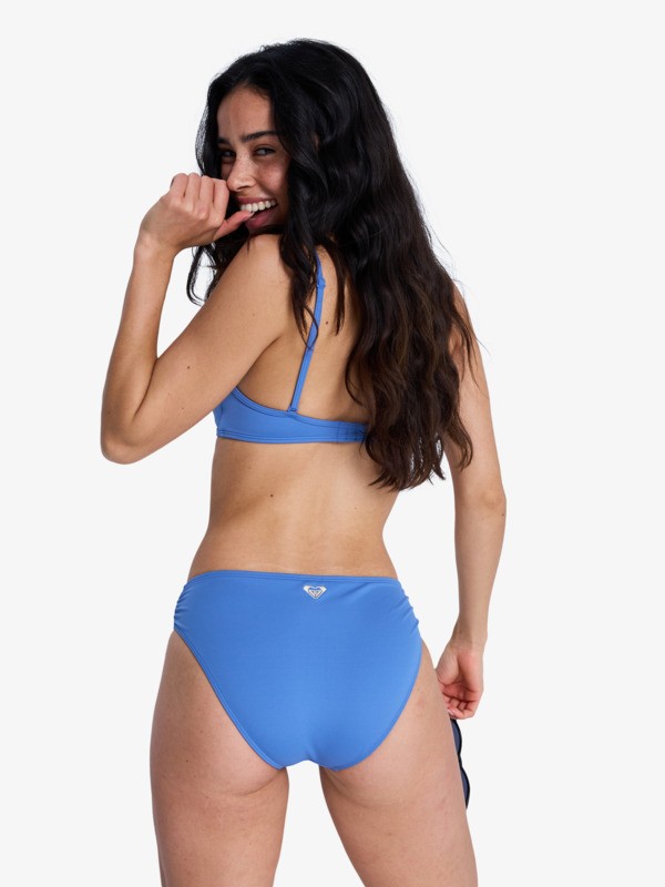 4 Solid Essentials - Hipster-Bikiniunterteil für Frauen Blau ERJX405211 Roxy