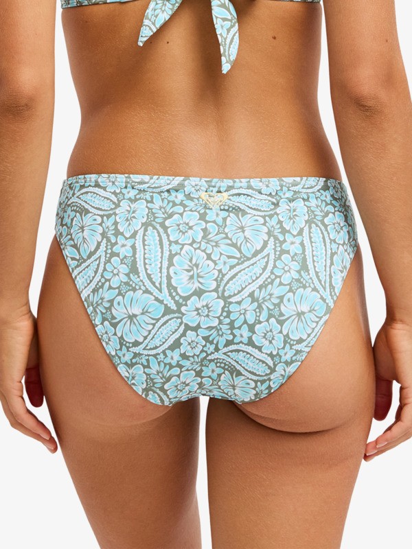 4 Wildside Paisley - Bas de bikini hipster pour Femme Vert ERJX405221 Roxy