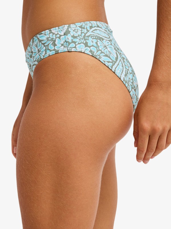 2 Wildside Paisley - Bas de bikini hipster pour Femme Vert ERJX405221 Roxy