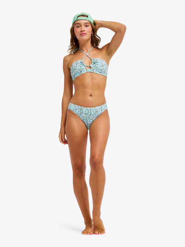3 Wildside Paisley - Bas de bikini hipster pour Femme Vert ERJX405221 Roxy