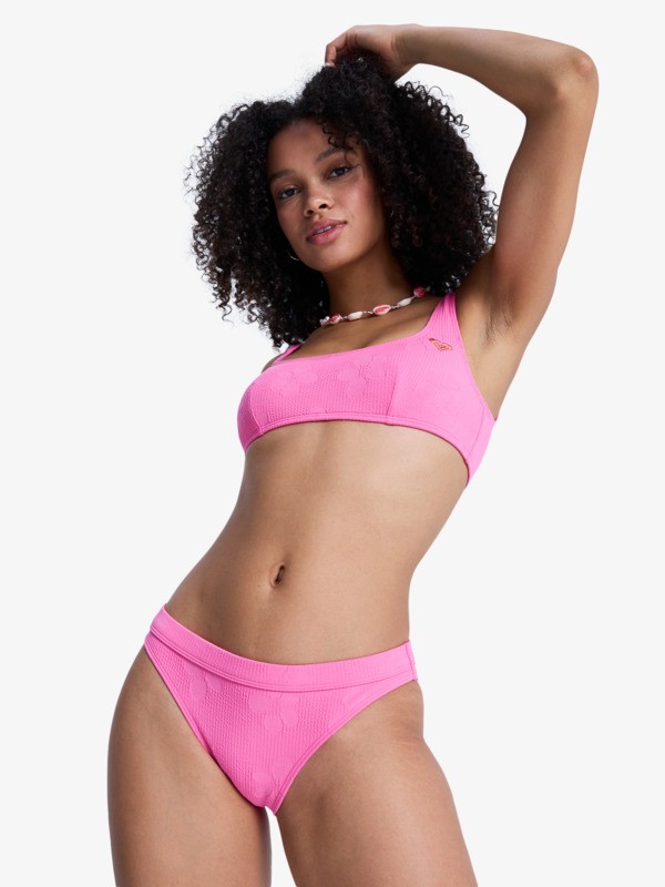 6 Roxy Paradise - Bas de bikini classique pour Femme Rose ERJX405230 Roxy