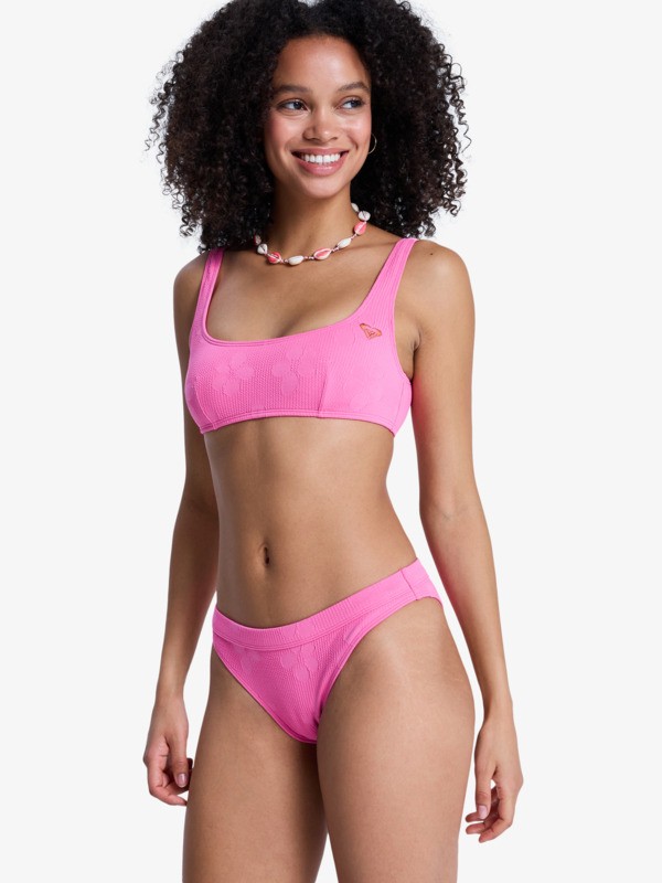 1 Roxy Paradise - Bas de bikini classique pour Femme Rose ERJX405230 Roxy