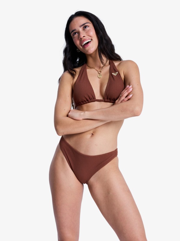 0 Roxy Sunshine - Medium Coverage Bikini Bottoms for Women Brown ERJX405234 Roxy