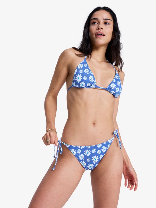 0 Printed Essentials - Tie Side Bikini Bottoms for Women Blue ERJX405243 Roxy