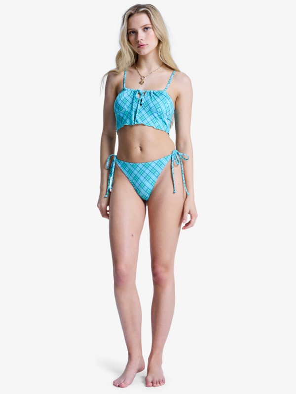 3 Printed Essentials - Parte de baixo de biquíni tipo tanga para Mulher Verde ERJX405246 Roxy