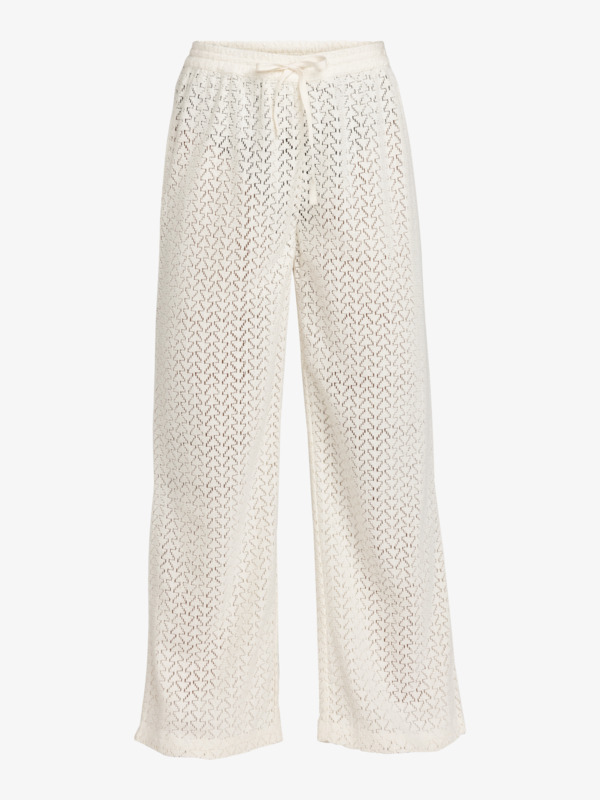 5 Mood Moving - Crochet Beachy Pant for Women Blanco ERJX603437 Roxy