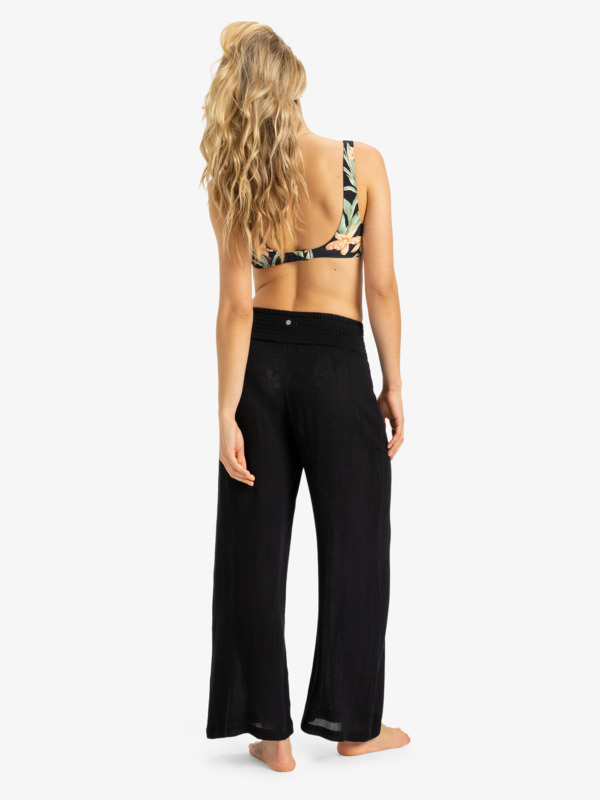 3 Along The Beach - Pantalon léger pour Femme Noir ERJX603438 Roxy