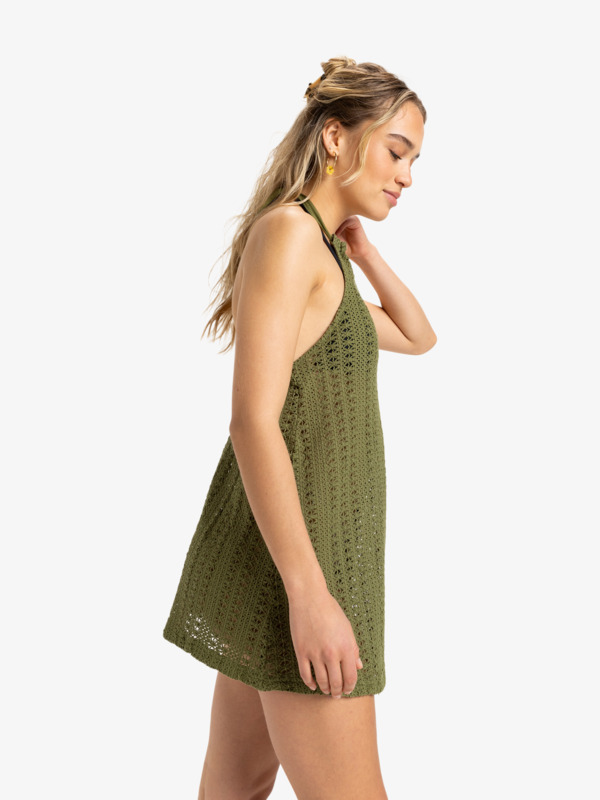 1 Golden Hours - Vestido de praia para Mulher Verde ERJX603451 Roxy