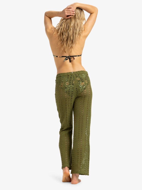 5 Lagos Dream - Pantalón Playero para Mujer Verde ERJX603452 Roxy