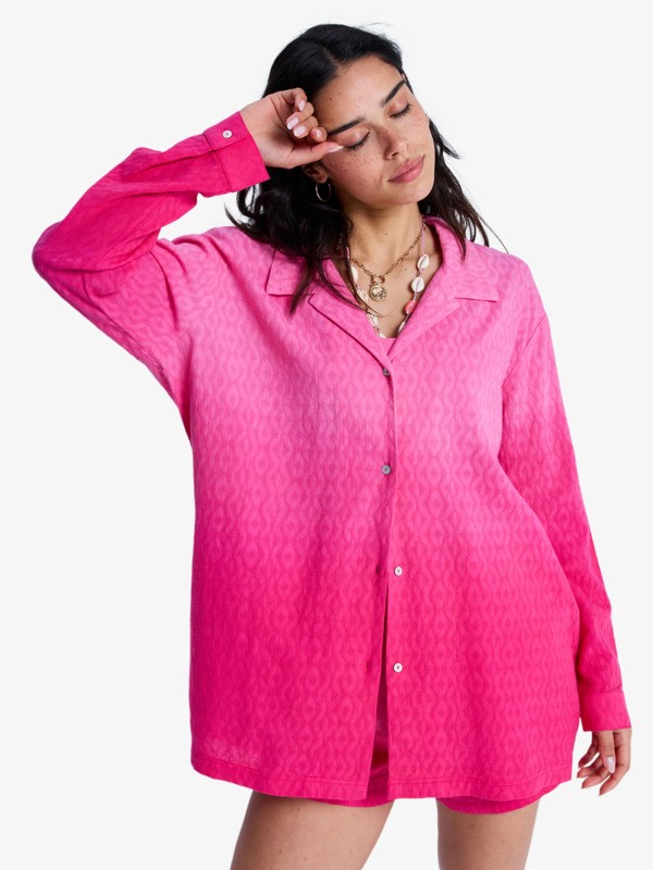 0 Ocean Gradient - Strand-Hemdkleid f&uuml;r Frauen Rosa ERJX603490 Roxy
