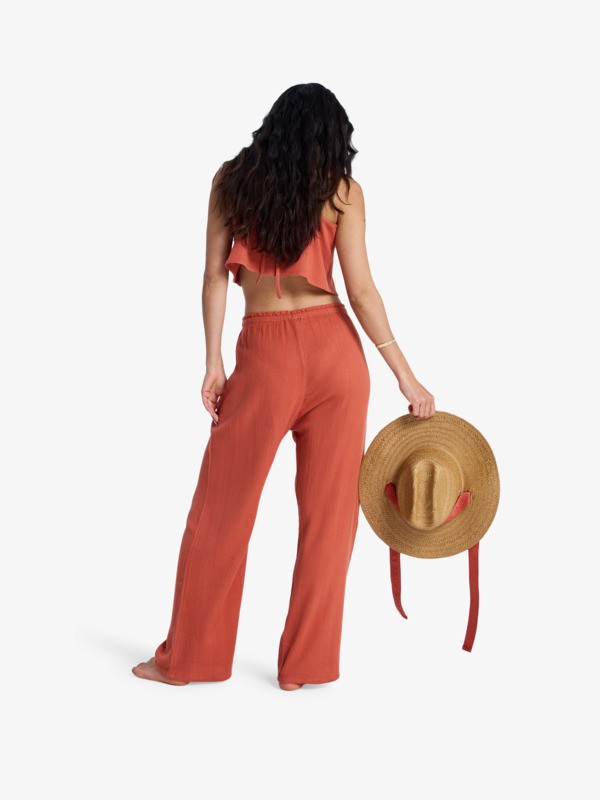 4 Nazare Surf Spot - Pantalon l&eacute;ger pour Femme Orange ERJX603492 Roxy