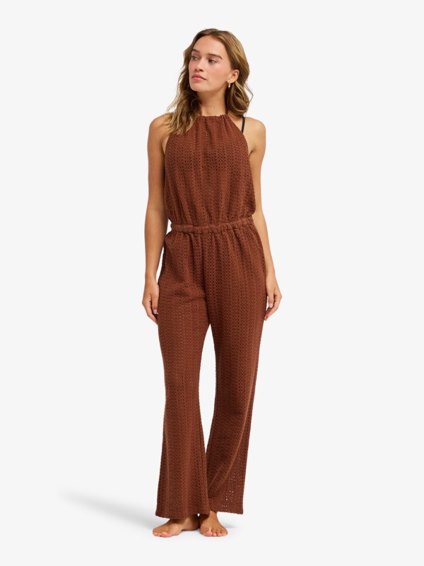 0 Luna Feeling - Beachy Jumpsuit for Women Brown ERJX603497 Roxy