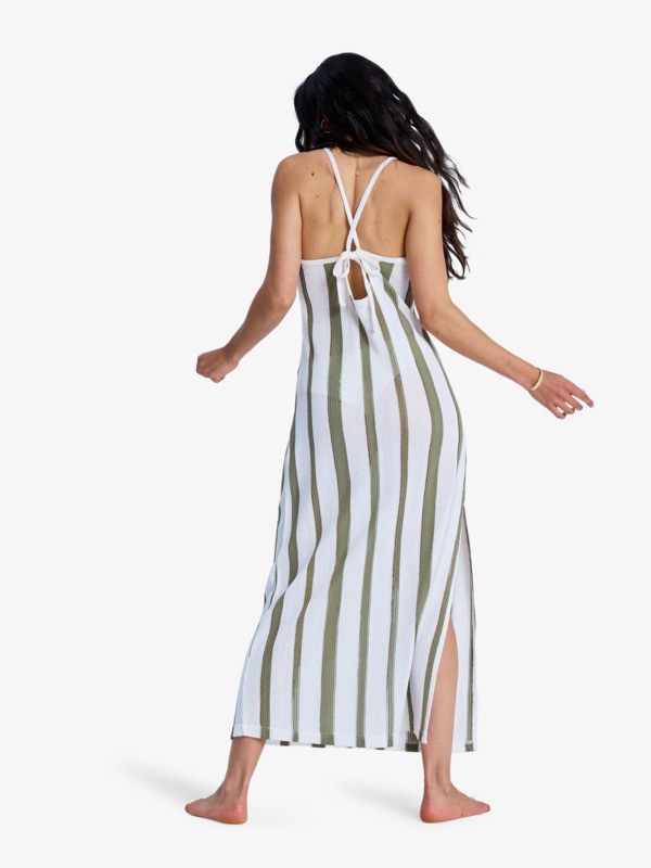 4 Nalu Sunset - Maxi Beach Dress for Women Green ERJX603502 Roxy