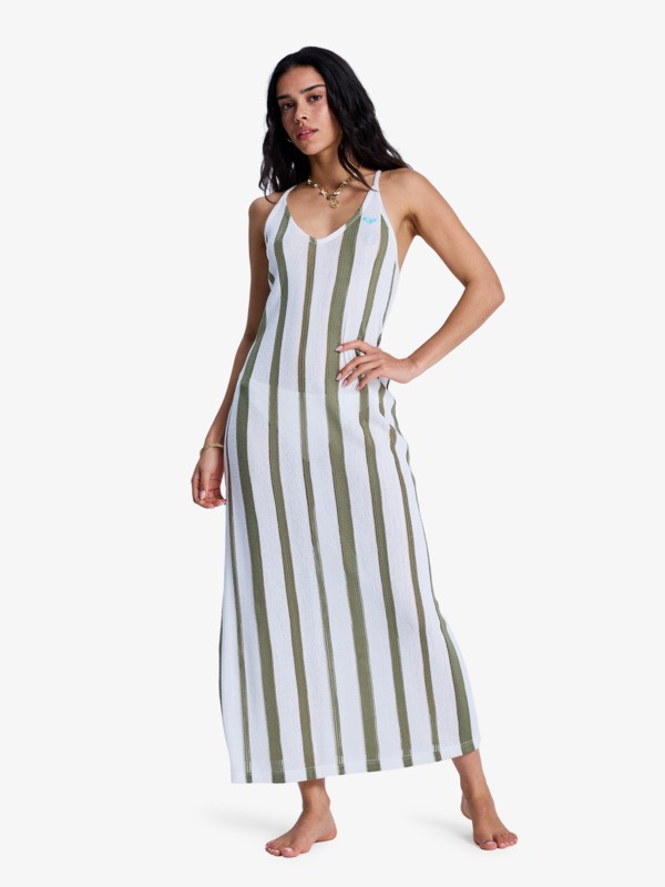 0 Nalu Sunset - Maxi Beach Dress for Women Green ERJX603502 Roxy