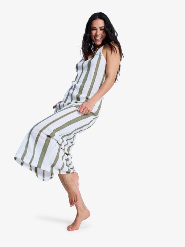 3 Nalu Sunset - Maxi Beach Dress for Women Green ERJX603502 Roxy