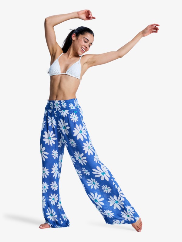 3 Along The Sunset - Strandbroek voor Dames Blue ERJX603510 Roxy