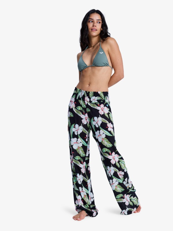 0 Along The Sunset - Strandbroek voor Dames Black ERJX603510 Roxy