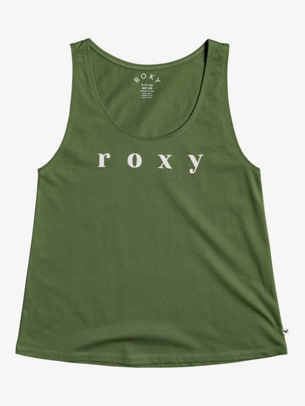 0 Closing Party - Organic Vest Top for Women Green ERJZT05118 Roxy