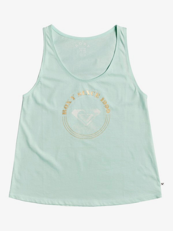 0 Closing Party - Organic Vest Top for Women Green ERJZT05120 Roxy