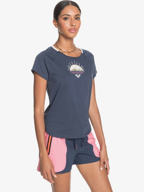1 Smiley Days - Organic Sports Top for Women  ERJZT05129 Roxy