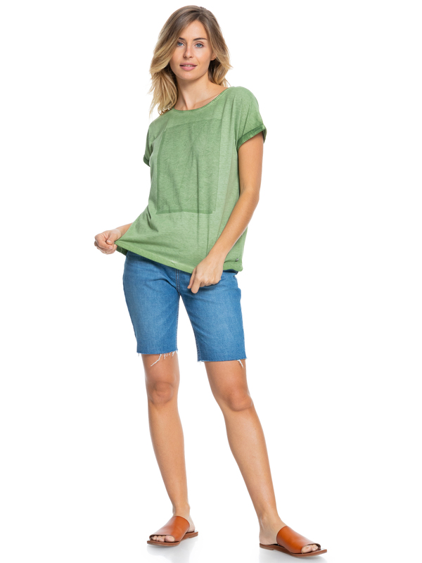 3 Summertime Happiness - Maglietta da Donna Green ERJZT05140 Roxy