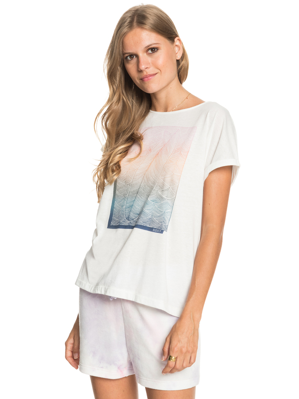 1 Summertime Happiness - Maglietta da Donna White ERJZT05140 Roxy