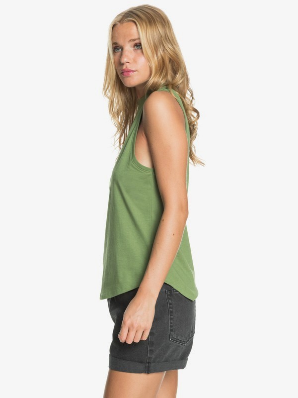 1 Finally Feel Good - Débardeur pour Femme Vert ERJZT05141 Roxy