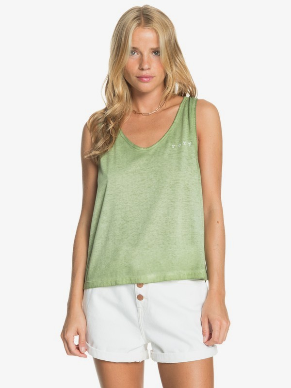 0 Need A Wave A - Vest Top voor Dames Green ERJZT05155 Roxy
