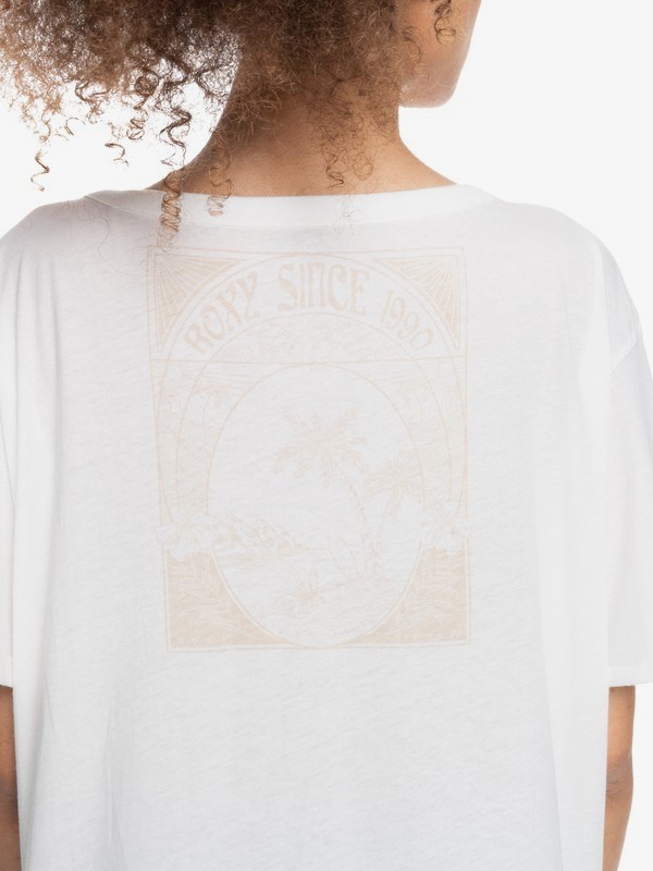 3 Playing Again - Camiseta para Mujer Blanco ERJZT05191 Roxy