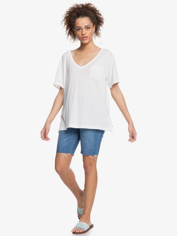 4 Playing Again - Camiseta para Mujer Blanco ERJZT05191 Roxy