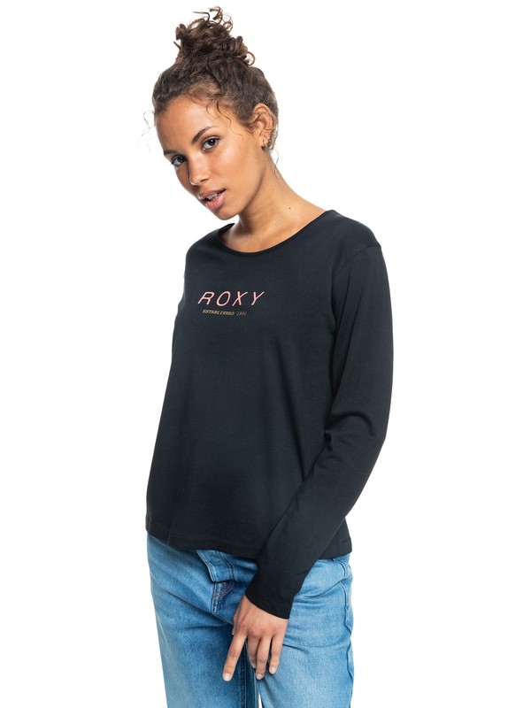 1 Loving Clouds - Longsleeve für Frauen Schwarz ERJZT05265 Roxy