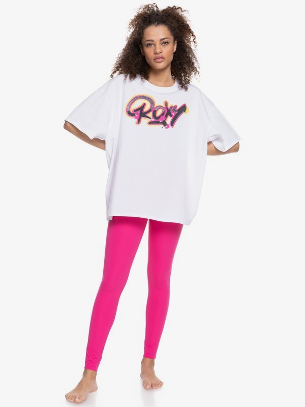 4 Kelia Fly Girl - Oversized T-shirt voor Dames White ERJZT05300 Roxy