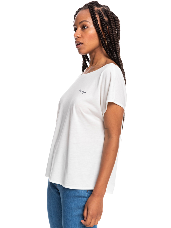 4 Women - T-Shirt für Frauen Weiss ERJZT05327 Roxy