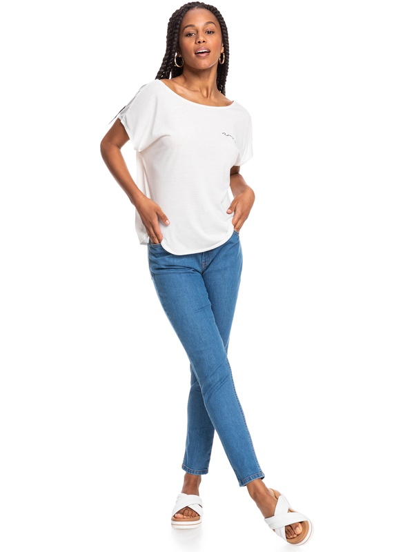 6 Women - T-Shirt für Frauen Weiss ERJZT05327 Roxy