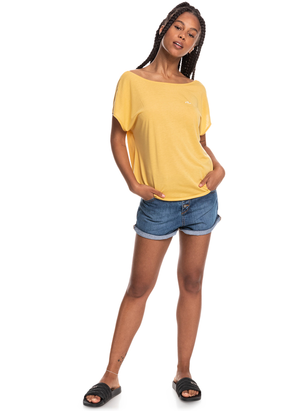 3 Women - Short Sleeve T-Shirt for Women Yellow ERJZT05327 Roxy