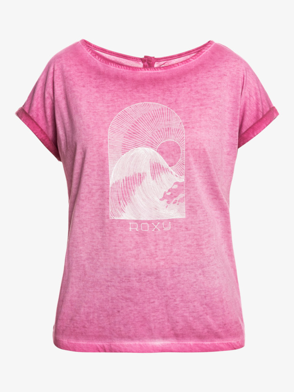 5 Summertime Happiness - Short Sleeve T-Shirt for Women Pink ERJZT05342 Roxy