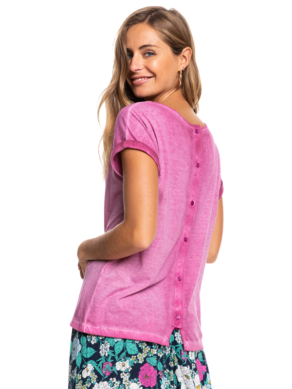 3 Summertime Happiness - Short Sleeve T-Shirt for Women Pink ERJZT05342 Roxy