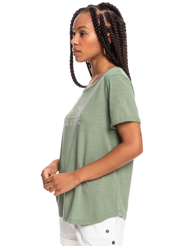 1 Oceanaholic - T-shirt manches courtes pour Femme Vert ERJZT05354 Roxy