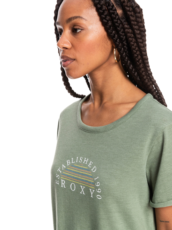 2 Oceanaholic - T-shirt manches courtes pour Femme Vert ERJZT05354 Roxy