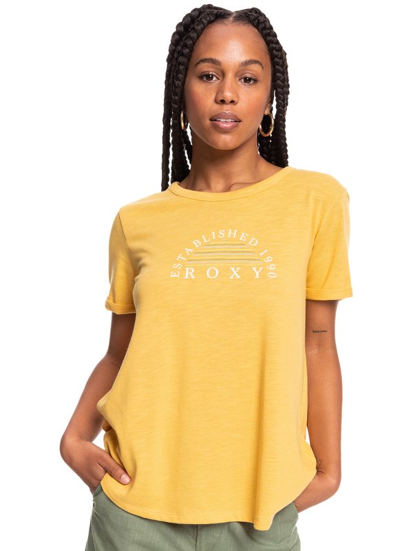 0 Oceanaholic - T-shirt manches courtes pour Femme Jaune ERJZT05354 Roxy