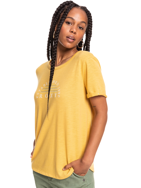 1 Oceanaholic - T-shirt manches courtes pour Femme Jaune ERJZT05354 Roxy