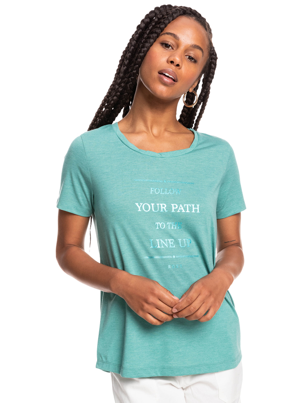 0 Chasing The Swell - Short Sleeve T-Shirt for Women Blue ERJZT05363 Roxy
