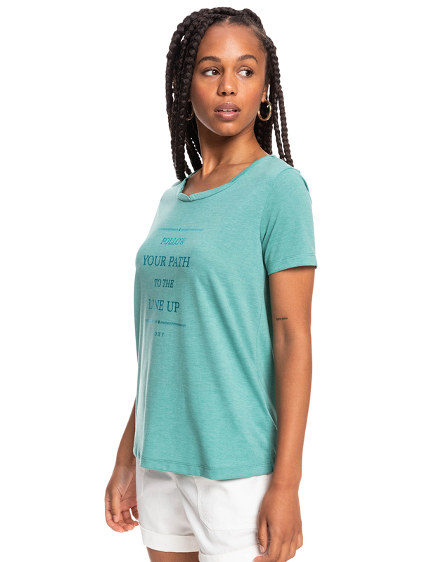 1 Chasing The Swell - Short Sleeve T-Shirt for Women Blue ERJZT05363 Roxy