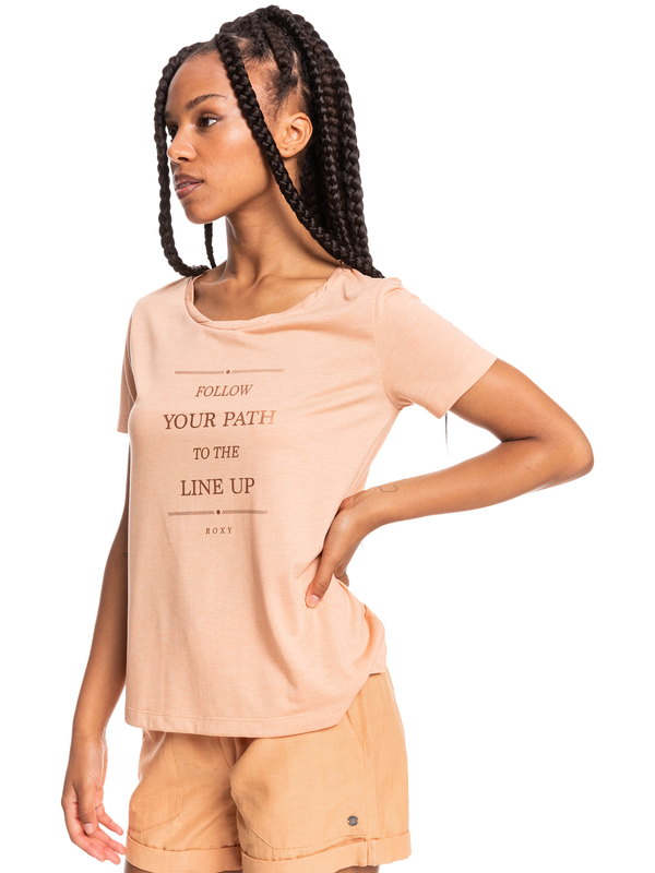 1 Chasing The Swell - Short Sleeve T-Shirt for Women Brown ERJZT05363 Roxy